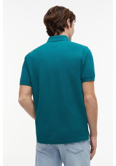 Tommy Hilfiger Erkek Yeşil Essential Pique Polo Yaka T-shirt-16256