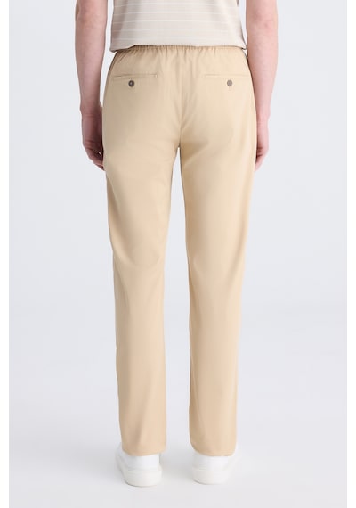 D's Damat Ds Damat Relaxed Fit Pilesiz Bej Diyogonal Tencel -pamuk Karışımlı Likralı Jogger Pantolon 4hc03ad05321m Bej