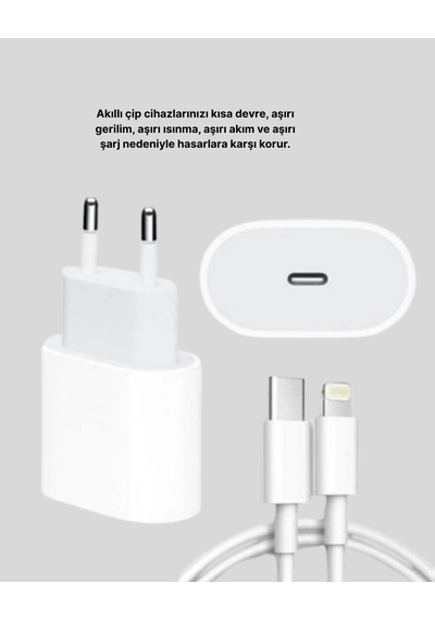 Apple Uyumlu iPhone Ve iPad 20w Güvenli Usb c Hızlı Şarj Adaptörü