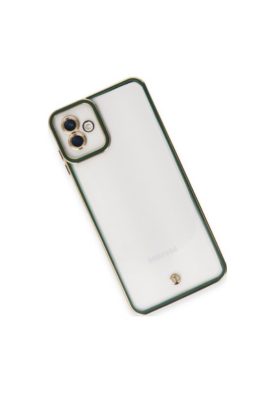 Samsung Galaxy  Uyumlu,  A04 Kılıf Liva Lens Silikon - Yeşil