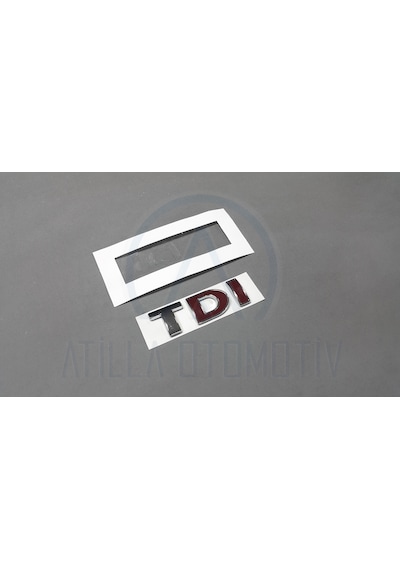 VOLKSWAGEN PASSAT 1997-2005 TDİ BAGAJ YAZISI ÇİFT KIRMIZI
