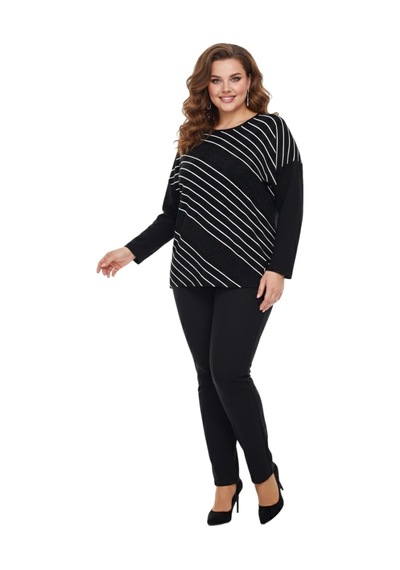 Wearon Kadın Siyah Sıfır Yaka Taşlı Bluz Bgl-st05157 Siyah