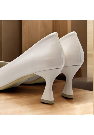 Ispartalılar 6508 7cm Kadın Topuklu Ayakkabı Stiletto Abiye Düğün Nişan Ayakkabısı Bej