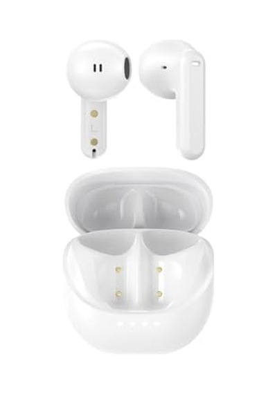 Tech Opus Bluetooth V5.4 Kablosuz Kulak Içi Tws Kulaklık Enc Destekli 4 Mikrofon Sistemi Beyaz Diğer