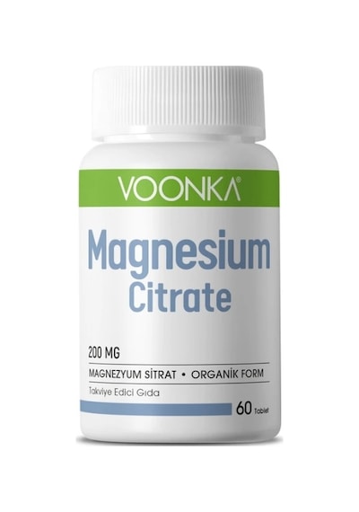 Voonka Magnesium Citrate 200 Mg 60 Kapsül