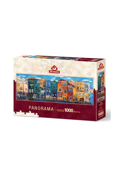 Art Puzzle Renkli Kasaba 1000 Parça Panorama Puzzle