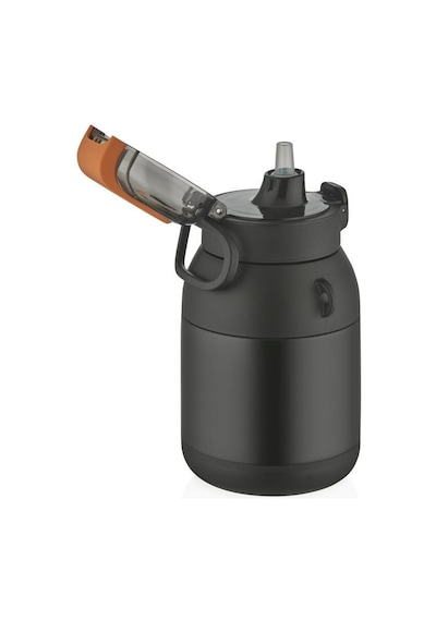 Shotay Dome Çelik Termos Matara 800ml Siyah Siyah