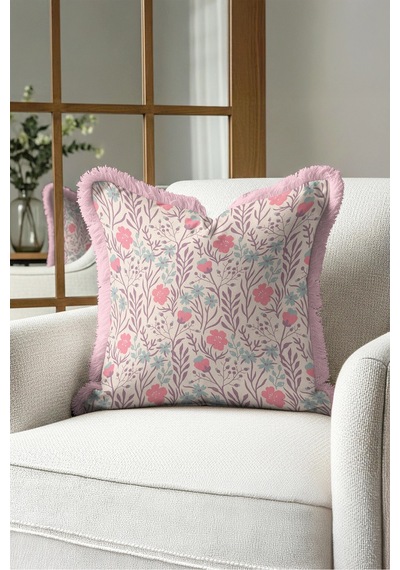 Çiçek Pastel Bahar Romantik Saçaklı Yastık Kılıfı - Botanik Pembe Gri Krem Püsküllü Kırlent Kılıfı Kayıp Yörünge Nova Çiçek Pastel Bahar Romantik Saçaklı Yastık Kılıfı - Botanik Pembe Gri Krem Püsküllü Kırlent Kılıfı Kayıp Yörünge Nova