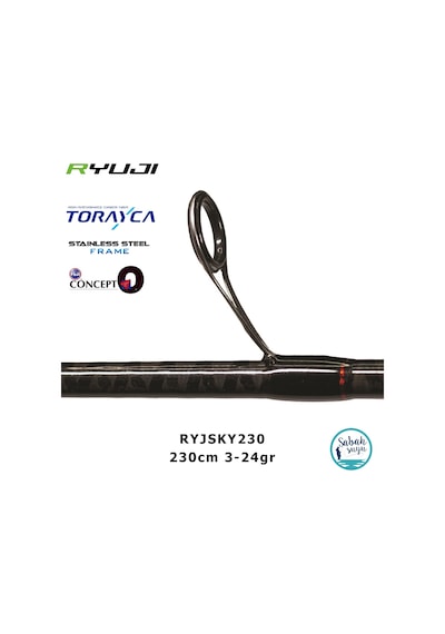 Ryuji Sky Force Fuji 2.30mt 3-24gr 2p Light Spin Kamış