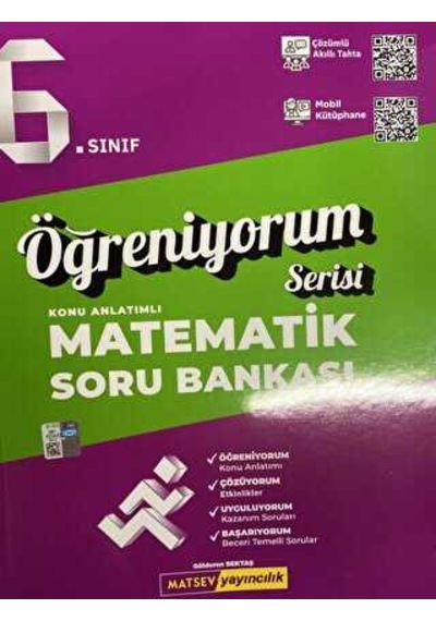Matsev 6. Sınıf Matematik Konu Anlatımlı Soru Bankası Öğreniyorum