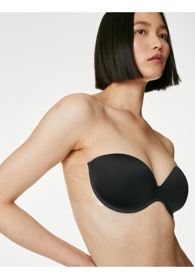 Marks & Spencer Destekli Yapışkanlı Straplez Sütyen T33002680 Siyah
