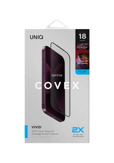 İphone 18 Pro Ekran Koruyucu Covex Vivid Temperli Cam True Hd Clarity Özelliği Parlama Yapmaz
