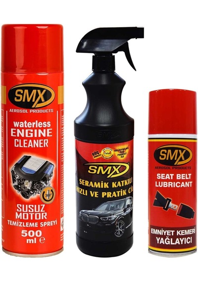 SMX Susuz Motor Temizleme Spreyi / Emniyet Kemeri Yağlayıcı / Ser