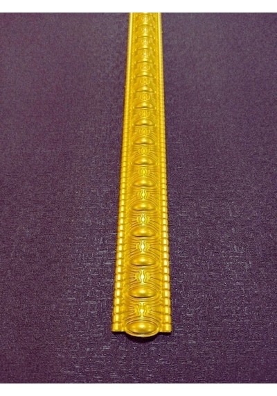 Poliüretan Dekoratif Duvar&tavan Çıta Bordürü -altın Renk En:4 Cm-boy:100 Cm -duvar Süsü