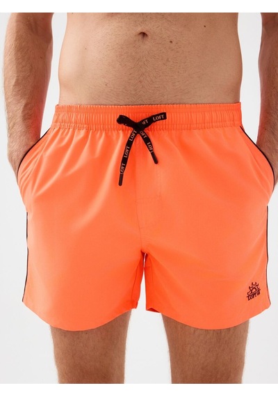 LOFT Regular Fit Erkek Deniz Şortu Neon Orange