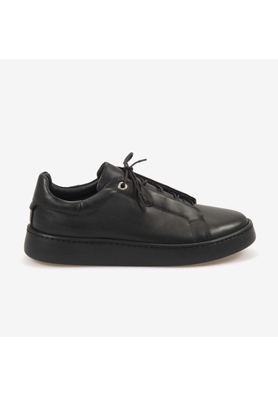 Kemal Tanca Erkek Eva Taban Hakiki Deri Casual Spor & Sneaker Ayakkabı 4444 Siyah