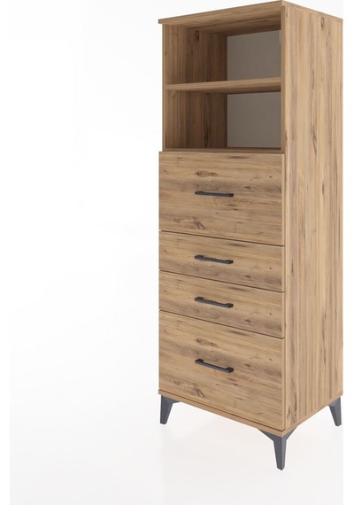 Hyperion Dolap 2 Raflı 4 Çekmeceli 60x44x163 Çam-çam Çam Hyperion Dolap 2 Raflı 4 Çekmeceli 60x44x163 Çam-çam Çam