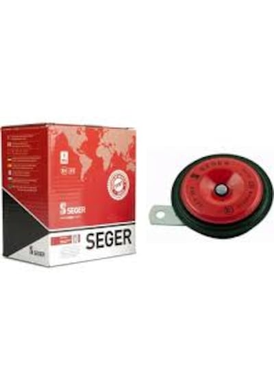 Seger 24 Volt 335 Hz Kalın Ses Didit Korna Kırmızı Küçük Kafa
