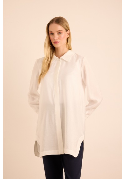 Aker Basic Tunik Beyaz Beyaz