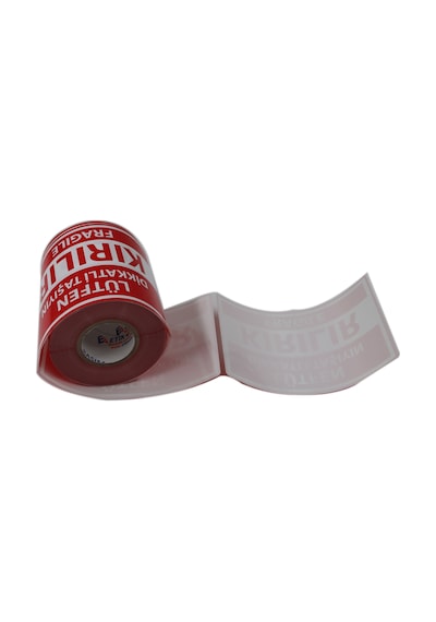 Büyük Boy Dikkat Kırılır Etiketi Fragile Label 100mm X 150mm 250 Adet