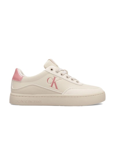 Calvin Klein Classic Cupsole Low Leather Womens Sneaker Hakiki Deri Kadın Günlük Spor Ayakkabı Bej Bej Calvin Klein Classic Cupsole Low Leather Womens Sneaker Hakiki Deri Kadın Günlük Spor Ayakkabı Bej Bej