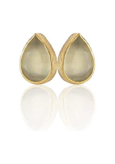 Kadir Jewellery 22 Ayar Altın Kaplama Kadın Minimal Küpe -el İşçiliği Ve Hipoalerjenik Küpe Beyaz 26156024
