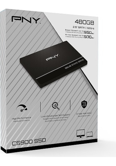 Pny CS900 480GB 550/500MB/S 2.5" SATA3 SSD DISK (SSD7CS900-480-PB)