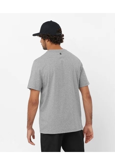 Salomon Graphıc Ss Tee M Heather Grey T-shırt Lc2219300 001