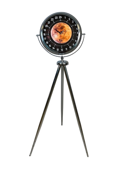 Büro Ev Ofis Dekoru İçin 150x45cm Krom Metal 24saat Stil Tripod Ayaklı Saat Diğer