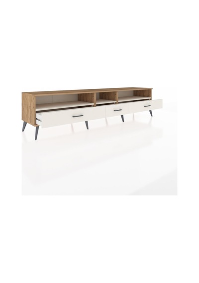 Hyperion Tv Ünitesi 3 Raflı 3 Çekmeceli 220x44x51 Çam-aytaşı Aytası/aytası - Atlas Çam Hyperion Tv Ünitesi 3 Raflı 3 Çekmeceli 220x44x51 Çam-aytaşı Aytası/aytası - Atlas Çam