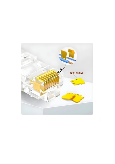Mn6 Mn116f Cat6 Jack/ez Yeni Nesil Rj45 Konnektör-8p/8c Açık Uçlu Soket/rj45 Jack-20 Adet
