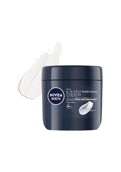 Nıvea Men Erkek El Ve Vücut Bakım Kremi Deep Dimension 400ml,yoğun Nemlendirici,ferah Koku,yenileyici Bakım