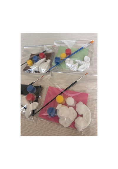 4 Paket / 8 Figür Taş Boyama Seti - Unicorn, Bulut, Bebek, Denizatı, Yıldız, Balon / Etkinlik, Hediyelik, Doğumgünü