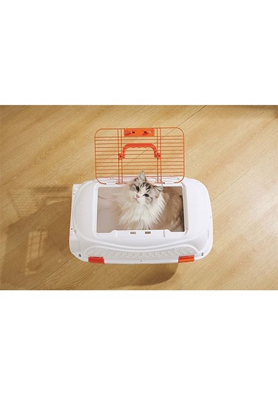 M-pets Eco Giro Carrier Köpek Taşıma Çantası Turuncu Beyaz 57,2x36,5 X32,76 Cm 244-52025.02