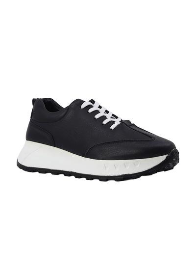 Albishoes Albini Kadın Hakiki Deri Günlük Spor Ayakkabı Siyah