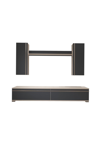 Decoraktiv Eko 5d Mdf Std Tv Ünitesi Tv Sehpası Beyaz - Antrasit