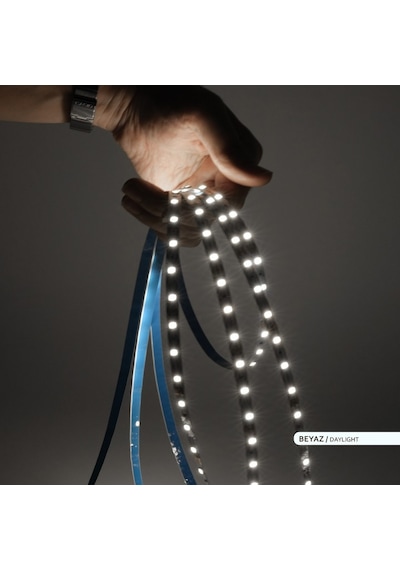 ACK Şerit LED 60 Led'li 6500K Beyaz Işık 7W 5 Metre AS01-008