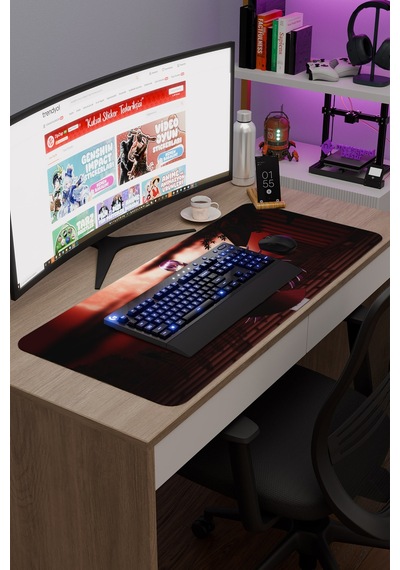 Highschool Of The Dead Anime V5 - 90x40 Xxl Gaming Kauçuk Kaymaz Taban Mouse Pad Fare Altlığı
