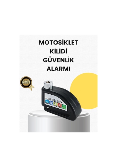 Çelik Gövdeli Alarm Disk Kilidi Motosiklet Bisiklet İçin Güvenlik