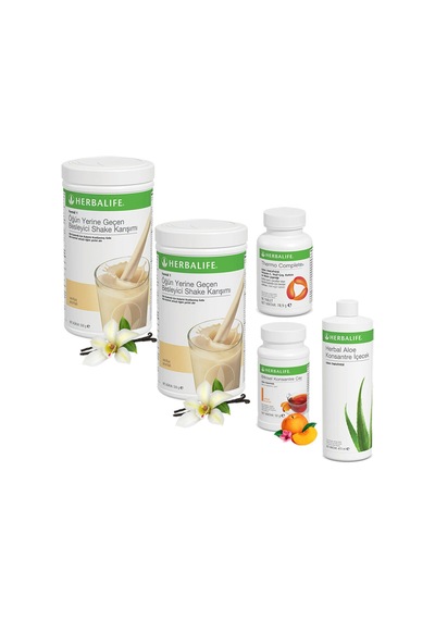 Herbalife Shake Vanilya 2 Çay Şeftali - Aloe Vera Thermo Complete