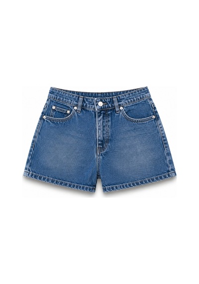 Açelyaokcu Premium Kaida Denim Mini Şort Lacivert