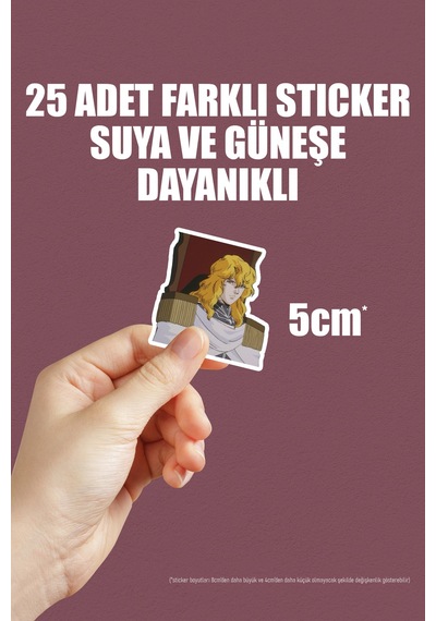 Legend Of The Galactic Heroes Ginga Eiyuu Densetsu Anime Telefon Laptop Sticker Paketi 25 Adet Çok Renkli