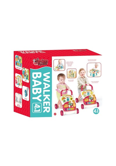 Walker Baby Piyanolu 4in1 Turkuaz Bebek Yürüteci