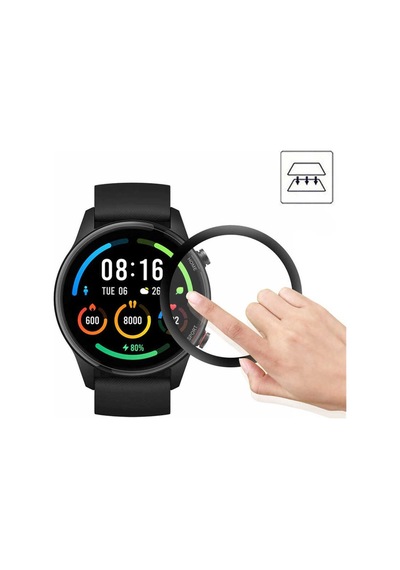 Mi Watch Mkst Pmma Pet Saat Ekran Koruyucu - Siyah