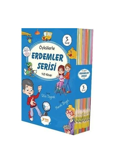 3.Sınıflar için Erdemler Serisi-10 Kitap Takım - Ülkü Duysak - Yuva