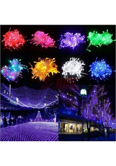Animasyonlu / 100 Ampullü Pirinç Led Işık Yılbaşı Işığı 10 Metre