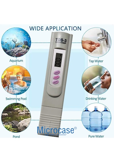 Microcase Tds Metre Dijital Ekranlı Su Kalitesi Ölçüm Cihazı - Al5303