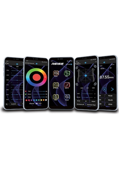 Reiss Audio Rs Mx88dsp App Control/usb/dsp/bt/multicolor/fm/aux/4x51w 4 Amfi Çıkışlı Oto Teyp