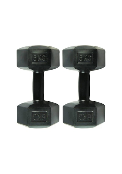 Arben Tedarik Arbentedarik Dambıl Seti 5 Kg x 2 Adet 10 Kg Ağırlık Seti Dumbell Set Siyah