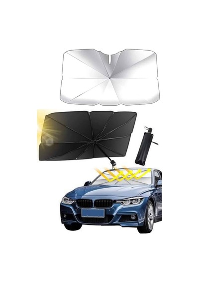 Yeni Nesil Tüm Araç Modellerine Uygun Oto Şemsiye Katlanabilir Uv Işınlarına Karşı Mh-hs9598-0428